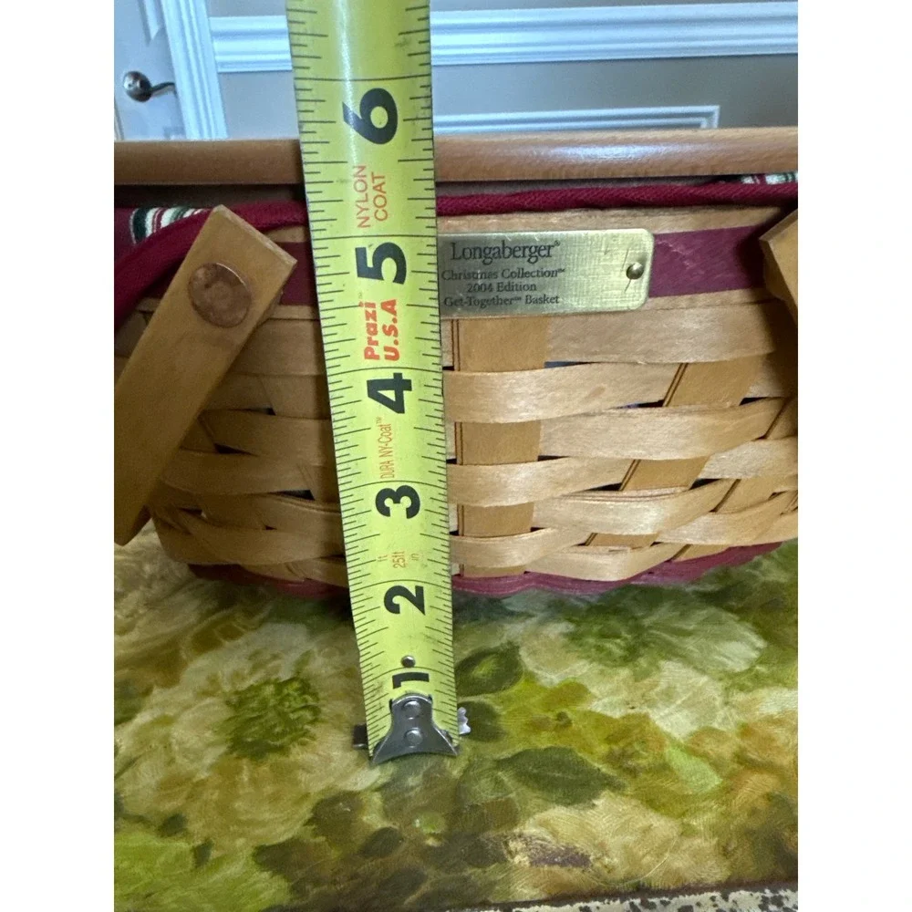 Longaberger 2004 Christmas Collection Get-Together Basket Lid Liner Protector